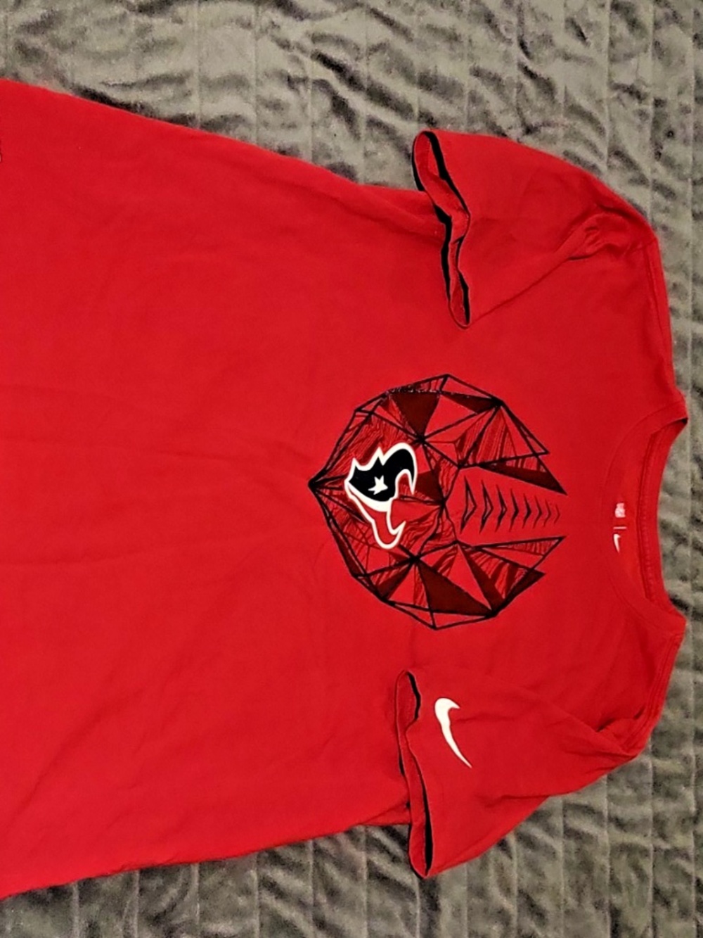 Nike Dri-FIT Houston Texans NFL T-Shirt Men’s Large Red Athletic Fit